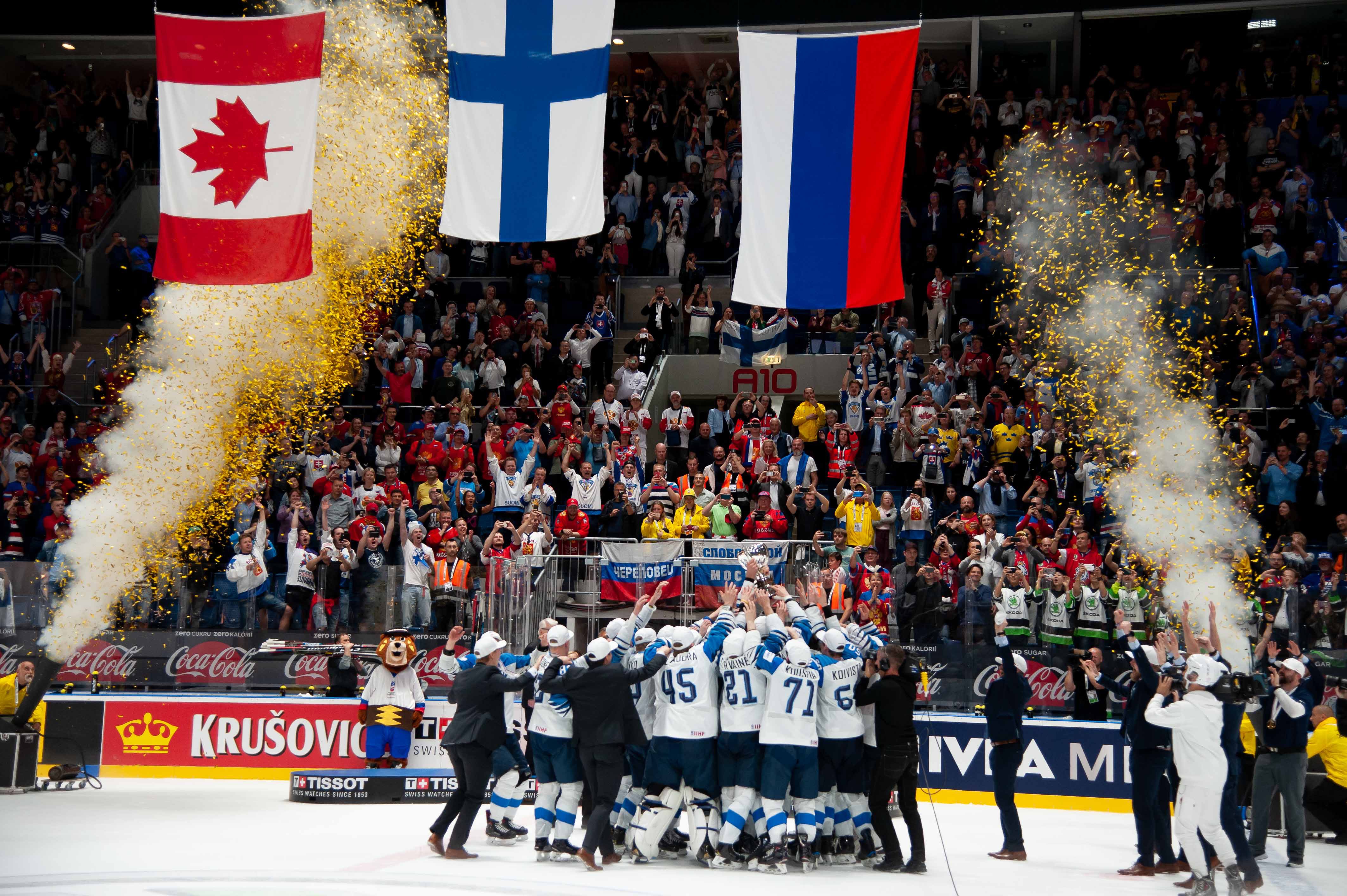 冰球——男子世锦赛:芬兰队夺冠