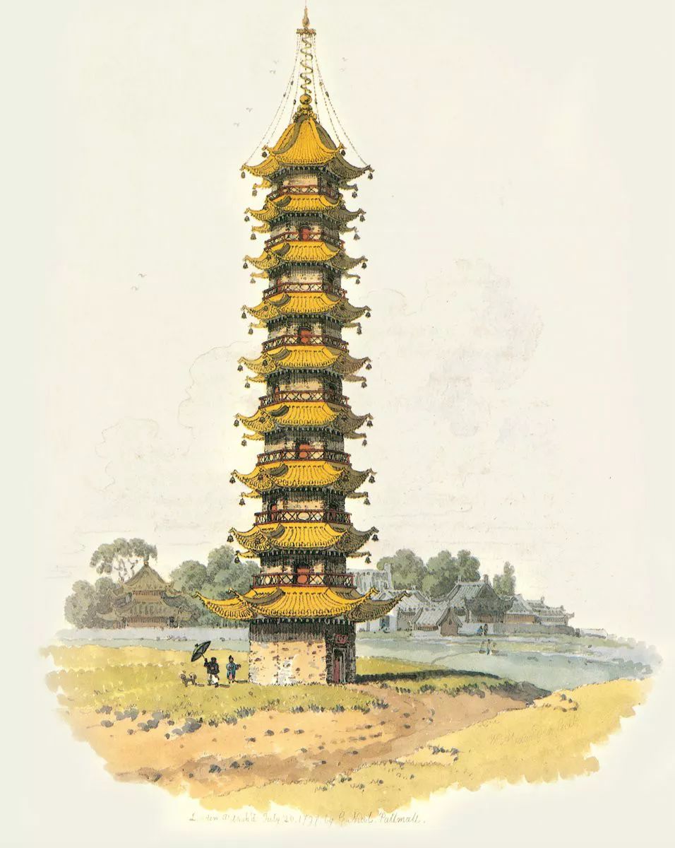 它们的中国名字是"宝塔",但是西方人错误地称之为"寺院".