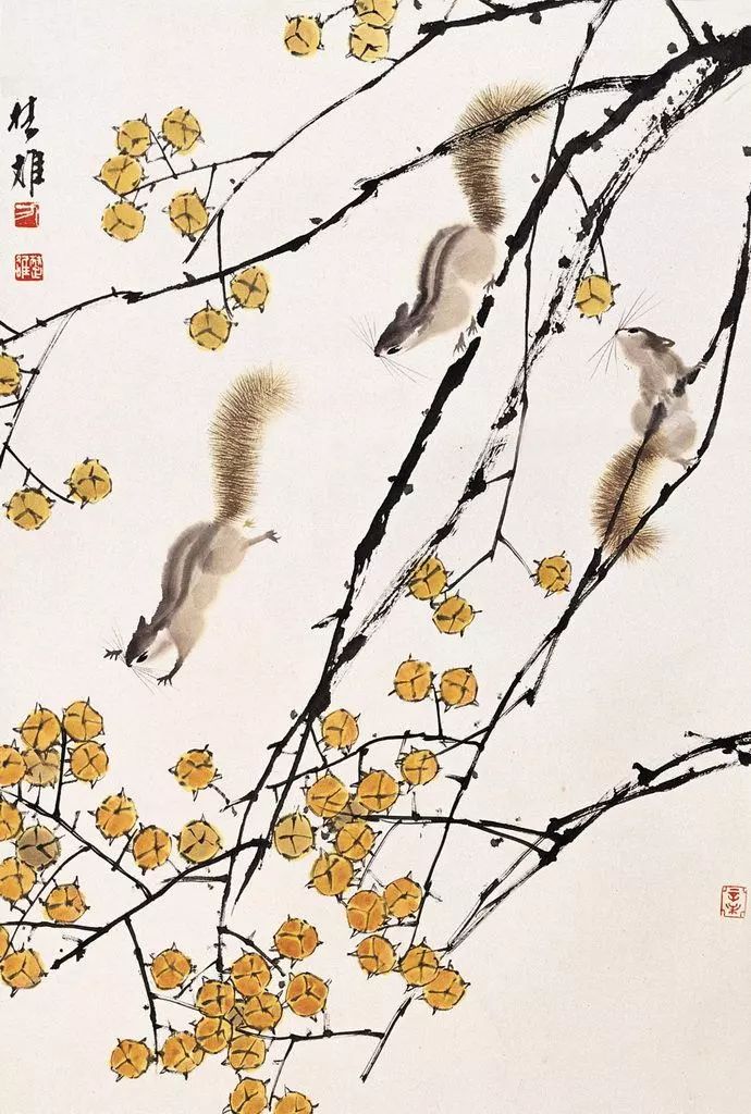 方楚雄花鸟走兽国画作品欣赏(五)