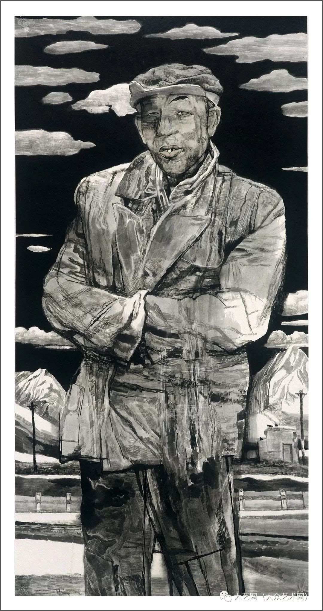 大众艺术网寻悟水墨塑造与精神中国实力派现实主义军旅画家陈钰铭风情