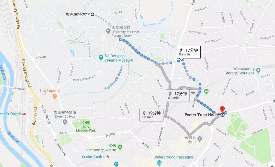 埃克塞特大学地图图片