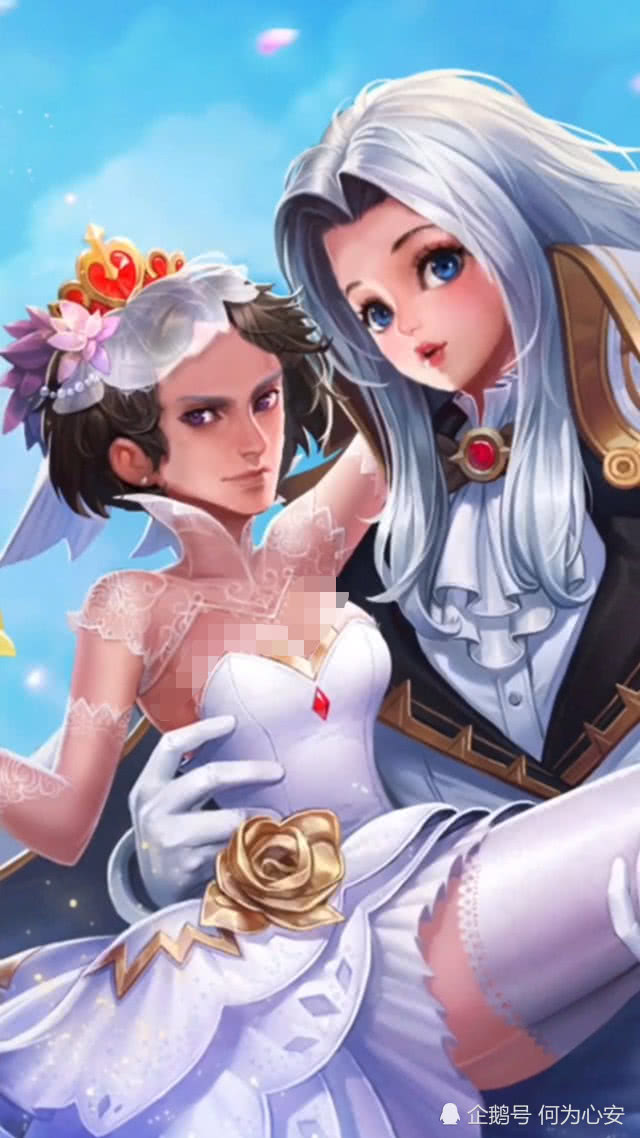 王者情侣英雄互换脸扛住李白女装最后的这对不要太惊喜