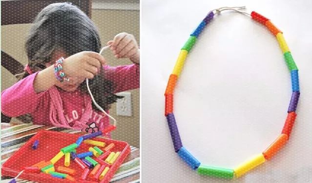 用吸管来锻炼孩子的精细动作