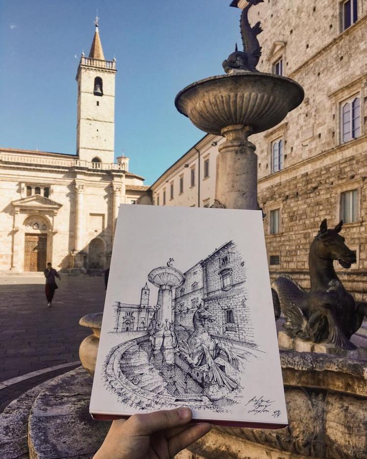 最令人惊叹的建筑素描,真实程度堪比照片!