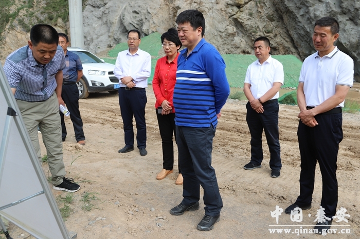 省生态环境厅副厅长闫子江检查秦安县环保工作