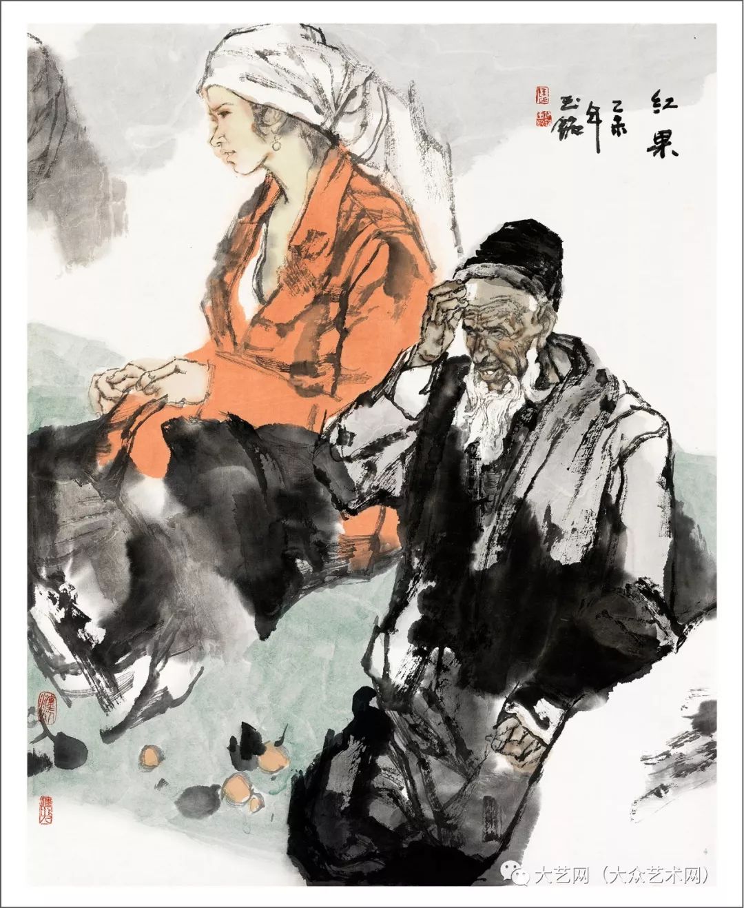 水墨塑造与精神 —— 中国实力派现实主义军旅画家陈钰铭风情人物水墨