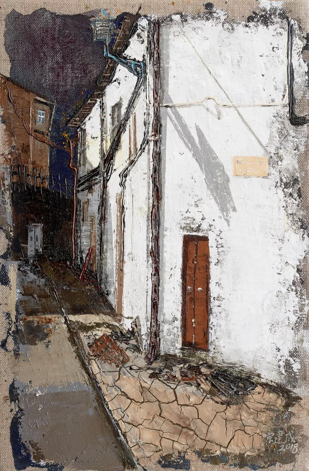 他画了两栋破房子成中国美协最年轻会员