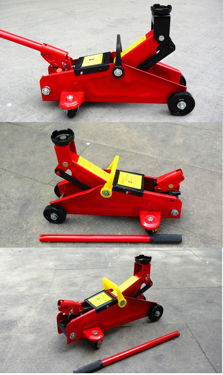 单卧式液压千斤顶小型轿车更换轮胎千斤顶使用教程