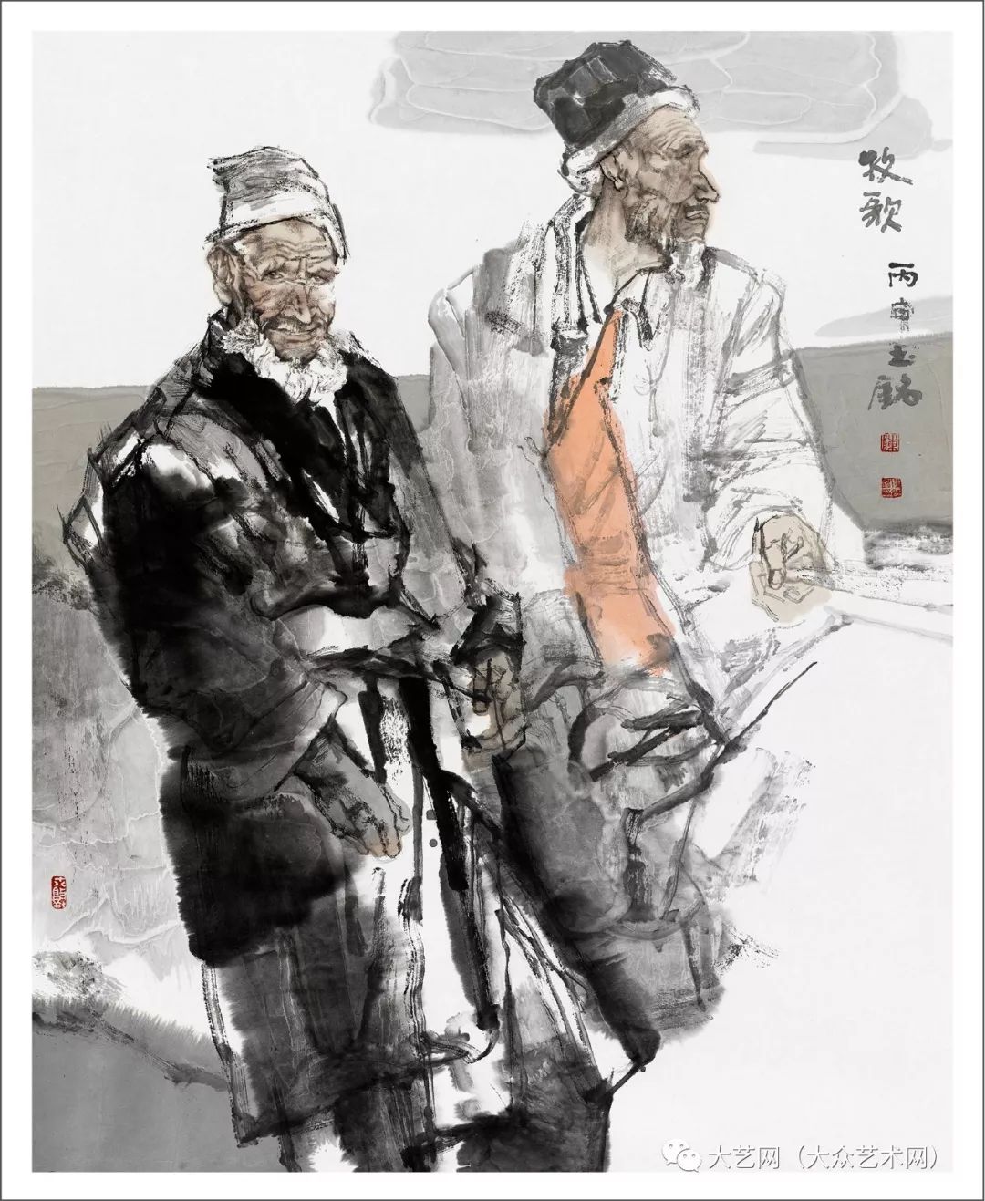 大众艺术网寻悟水墨塑造与精神中国实力派现实主义军旅画家陈钰铭风情