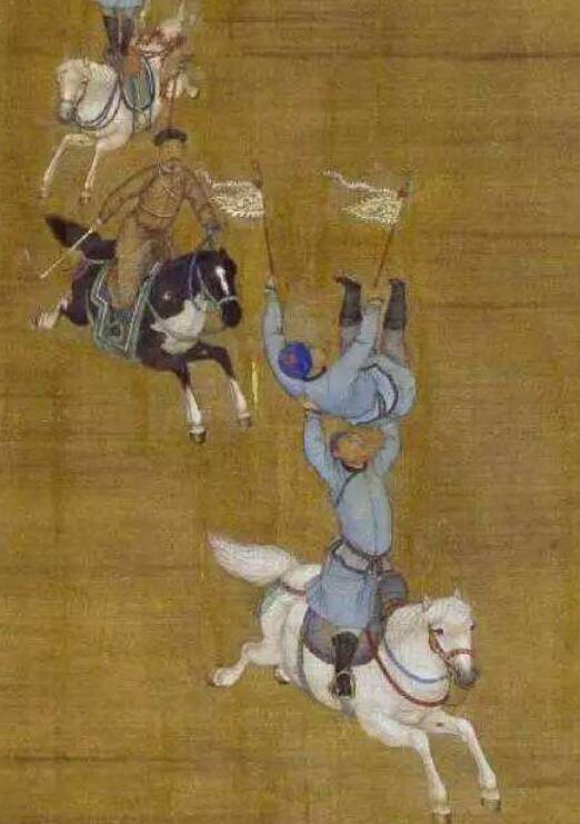 放大御用画师的《马术图》,了解古代马术会,古人的花样还真多!