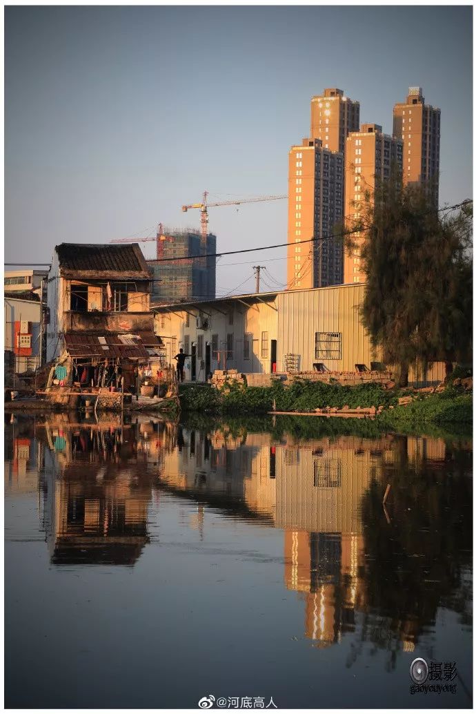 龙港下涝村的黄昏色彩