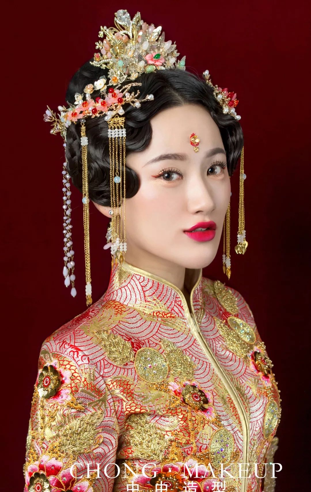 红妆古典中式新娘造型欣赏