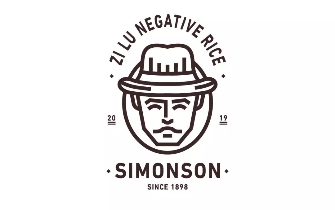 的人像造型之后与不同的图形进行结合,进而得到创意度更高的人像logo