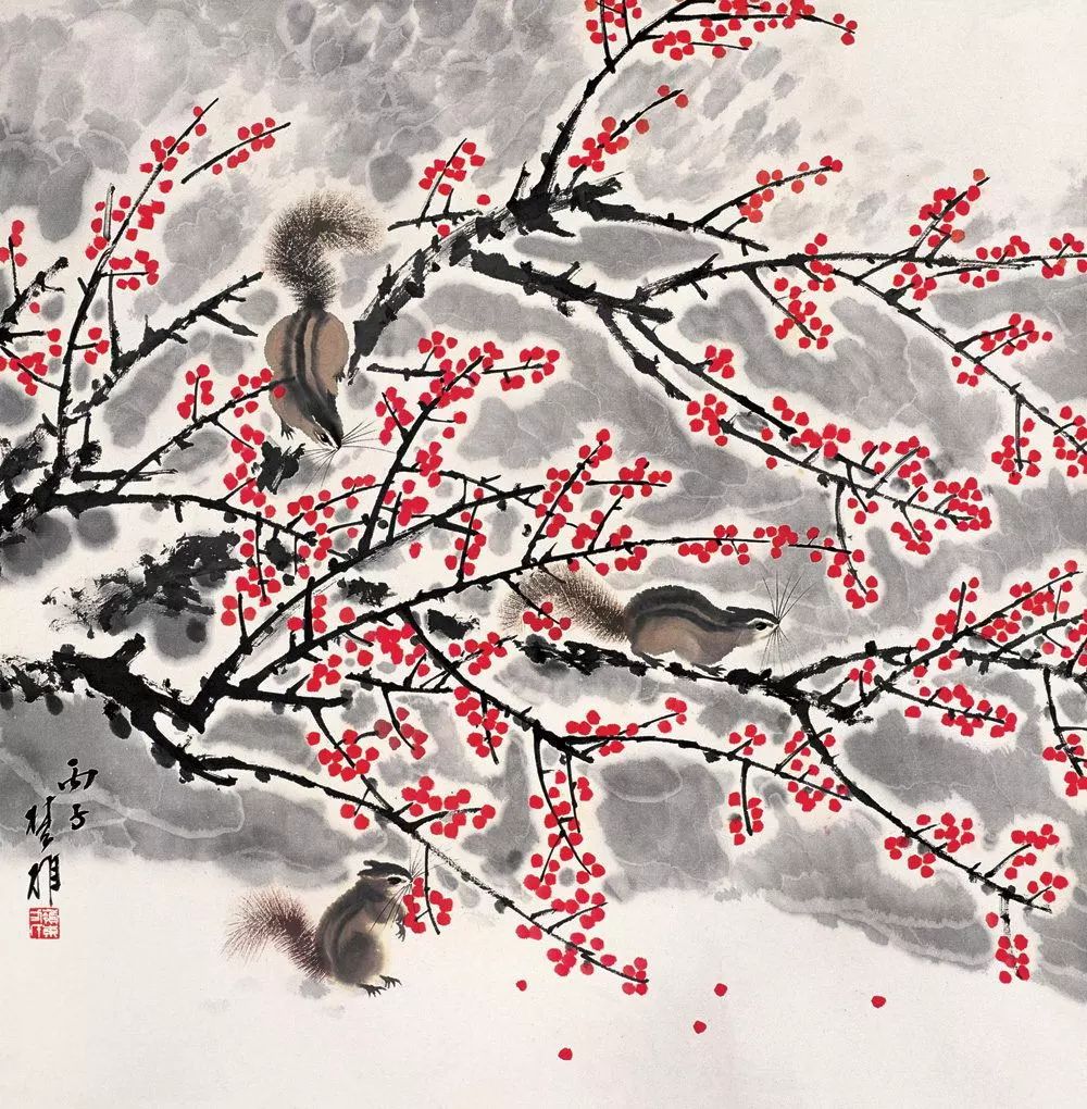 方楚雄花鸟走兽国画作品欣赏七