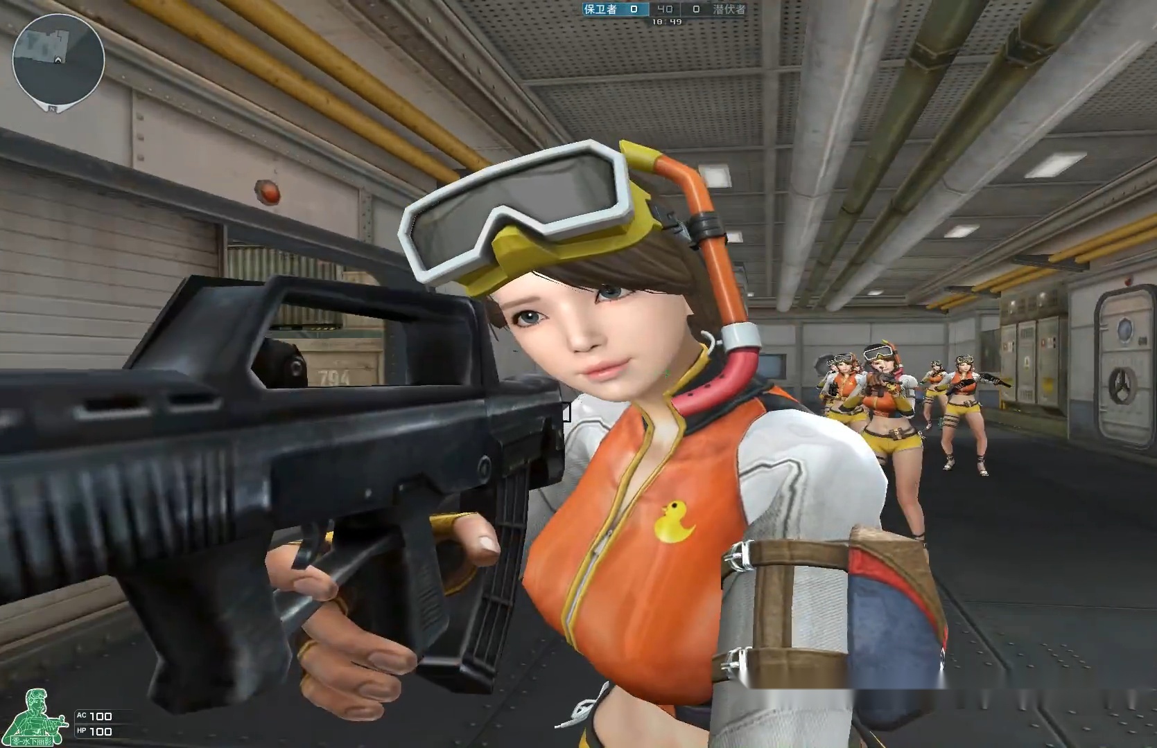 cf零妹妹新角色登场头戴潜水镜身穿潜水服真漂亮