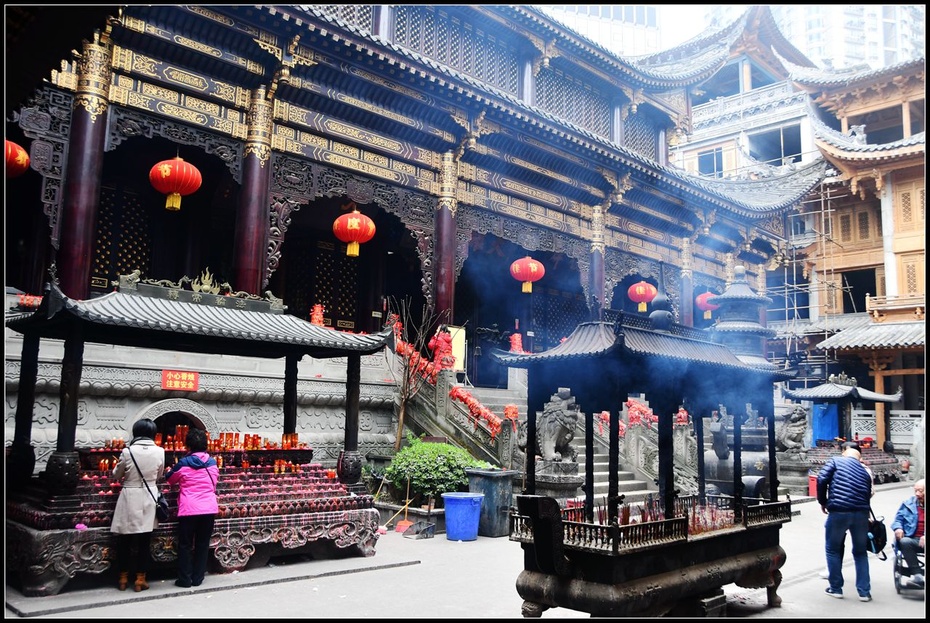 闹市藏古刹佛陀五百尊重庆罗汉寺一瞥上