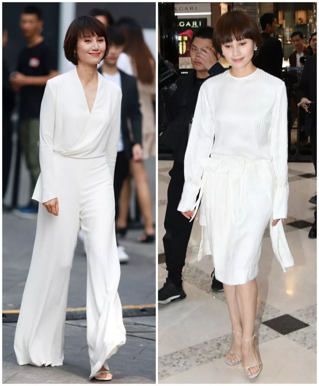 女明星里纯白色谁穿得最高级