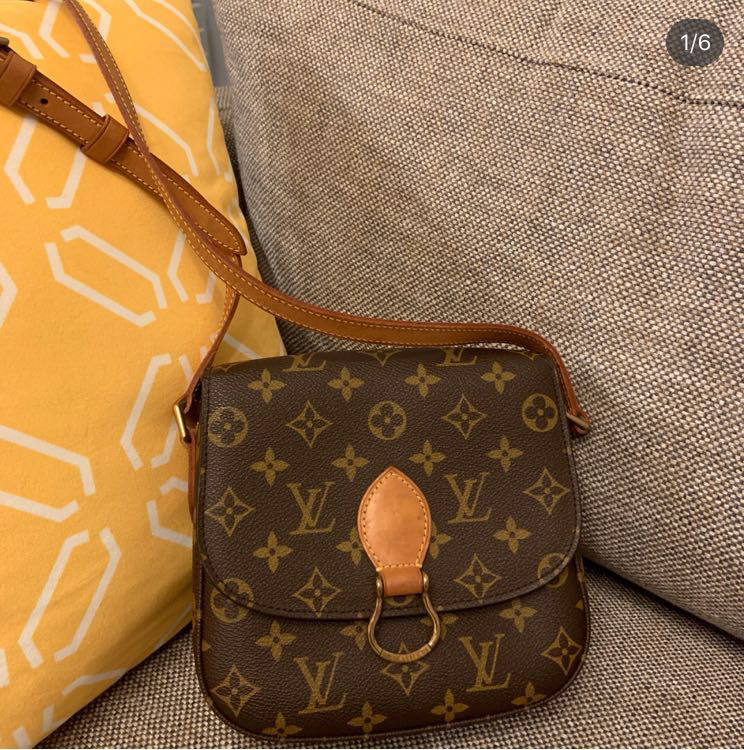 据说只要是仙女都有这款lv中古老花马鞍包