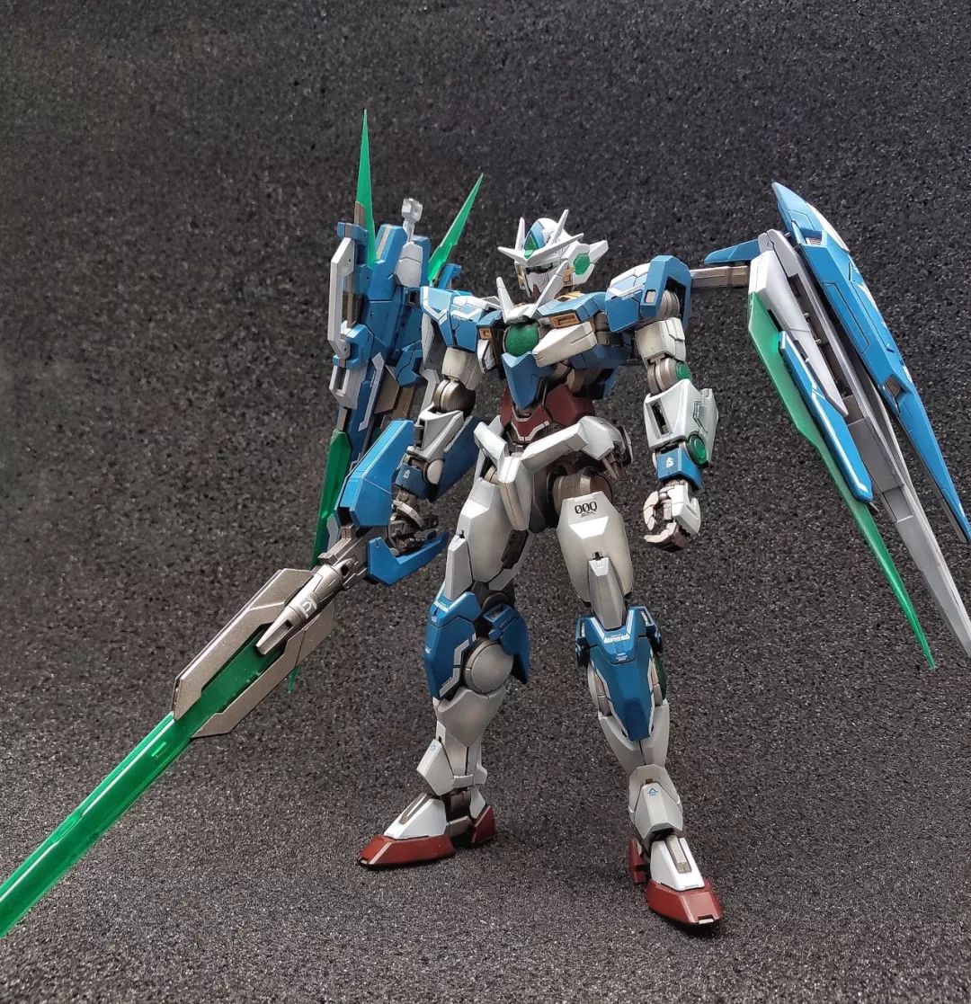 【新手村】阴影喷涂初尝试,量子00q全刃式_模型