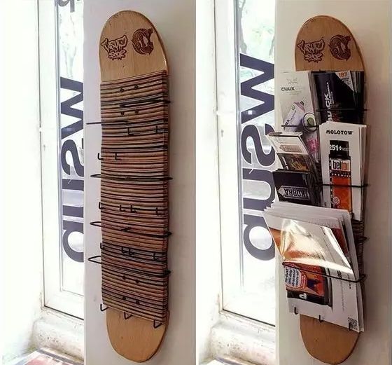 废旧滑板创意改造这些手工达人实在是太有才了