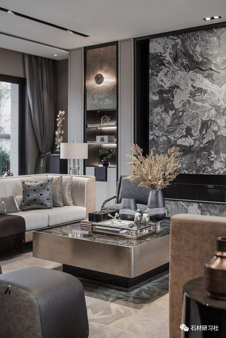 大理石中式背景墙 | 感受石材最雅致的风情