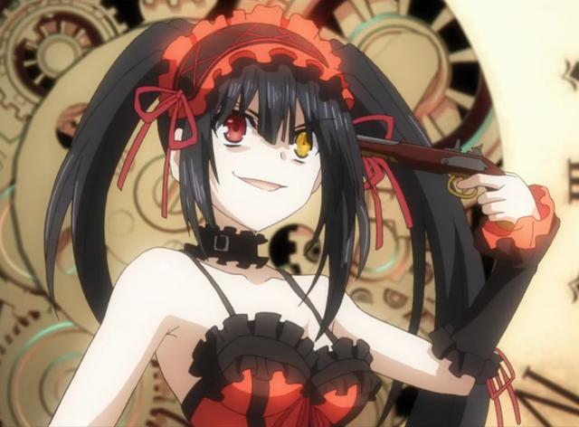 动漫中的用枪特别六的妹子诗乃狂三莉莉丝