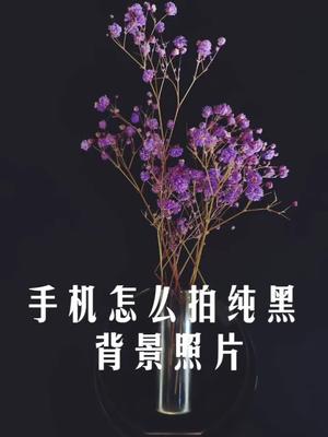 手机拍高级黑背景照片看完就会一学就说不定废设备型号手机抖音小助手