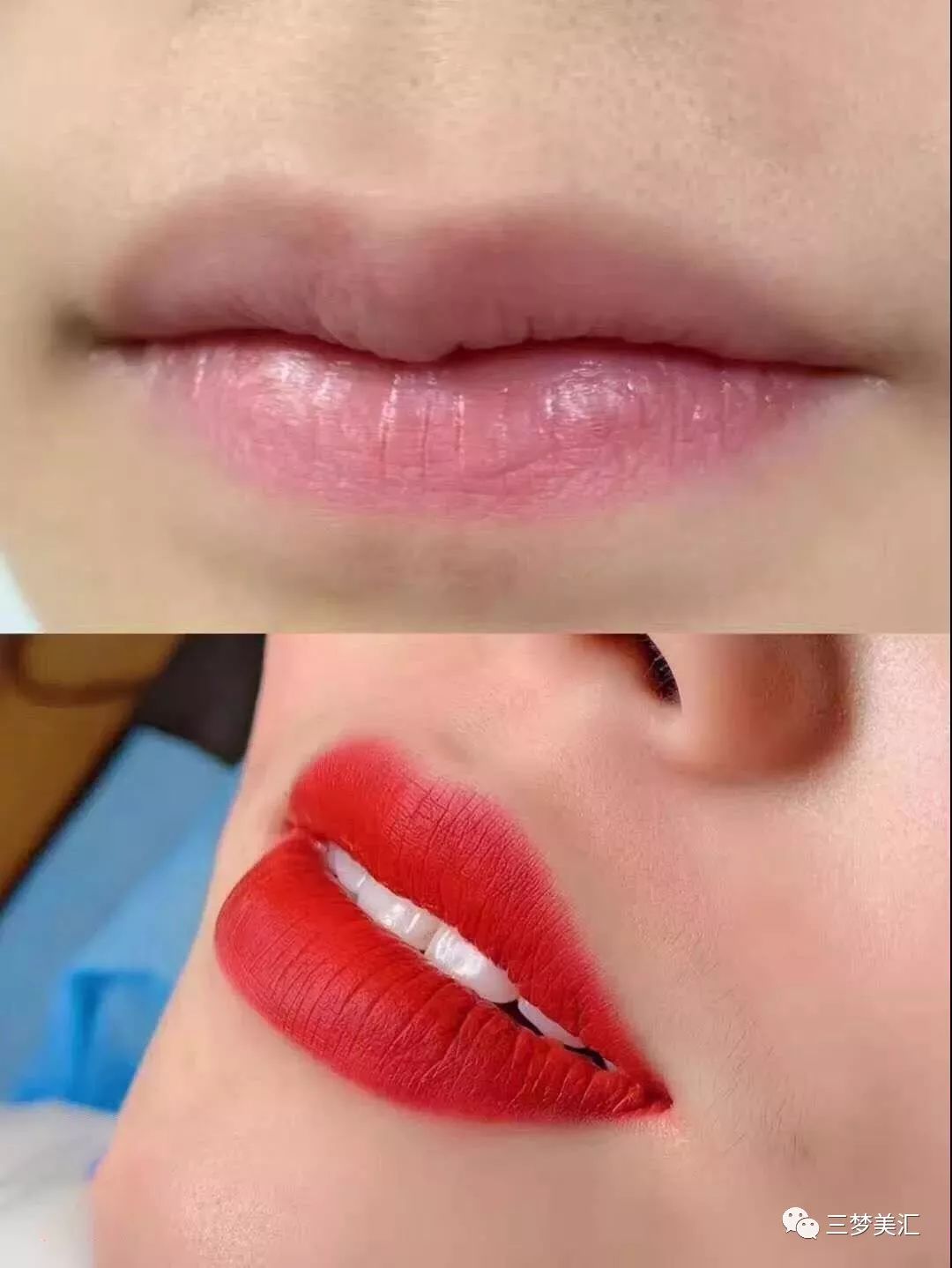 半永久定妆唇易上色不肿胀小技巧