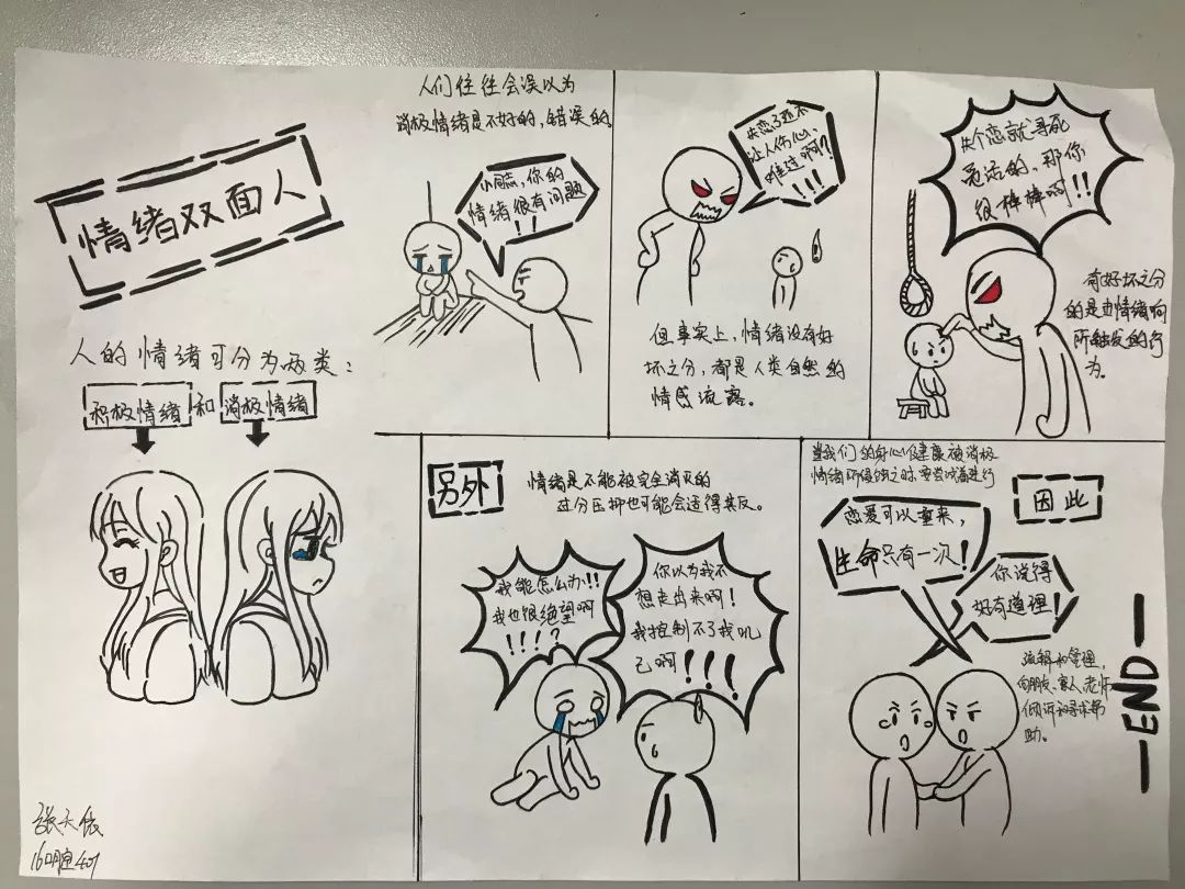 北京市融心创意助梦花开心理漫画大赛网络投票第三组
