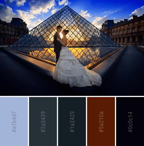 一组实用配色方案建筑风