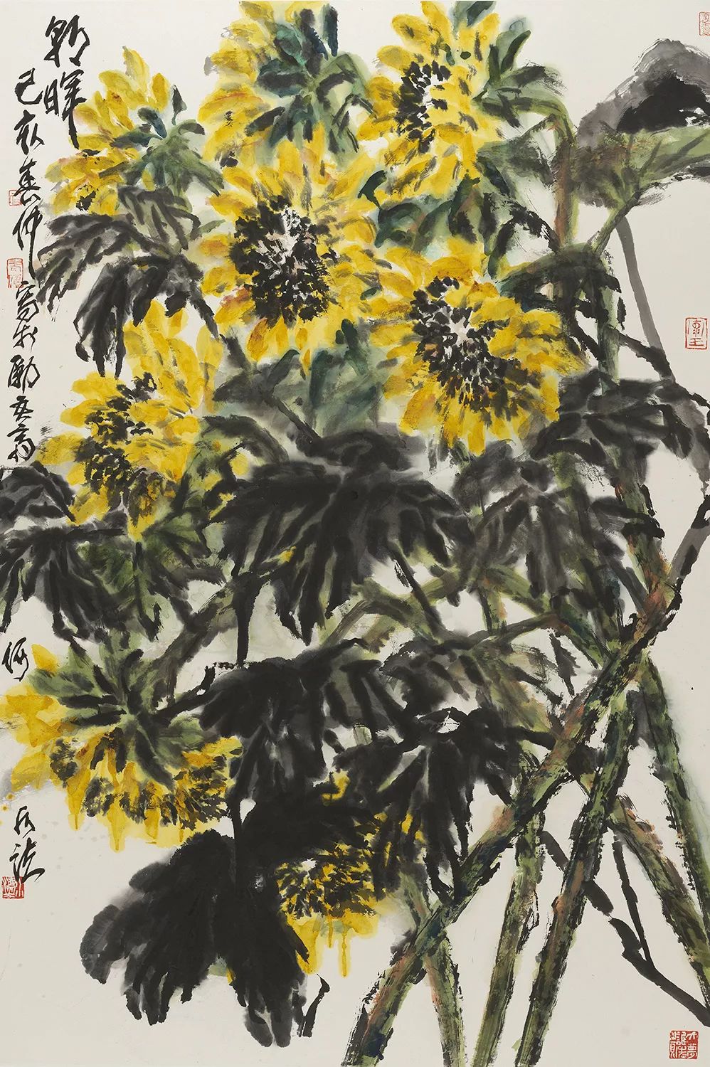 何水法新作花鸟精神出江山气色来