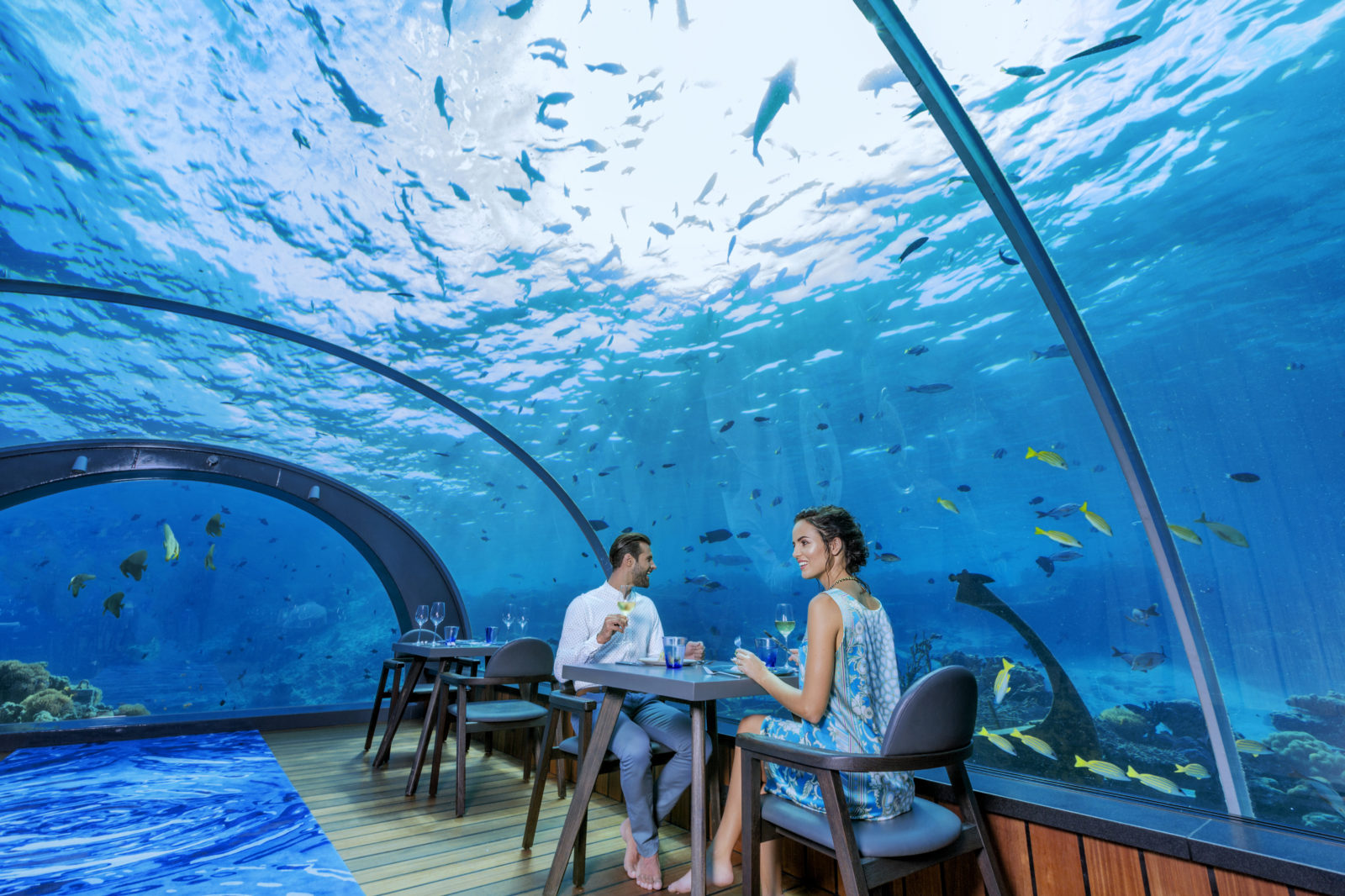 马代最美芙拉瓦丽,种草世界最大水下餐厅!