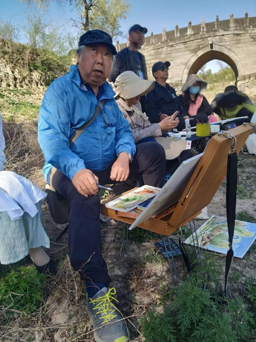 国内知名艺术家现场示范国内外画家分别合作作品李东风老师讲座现场