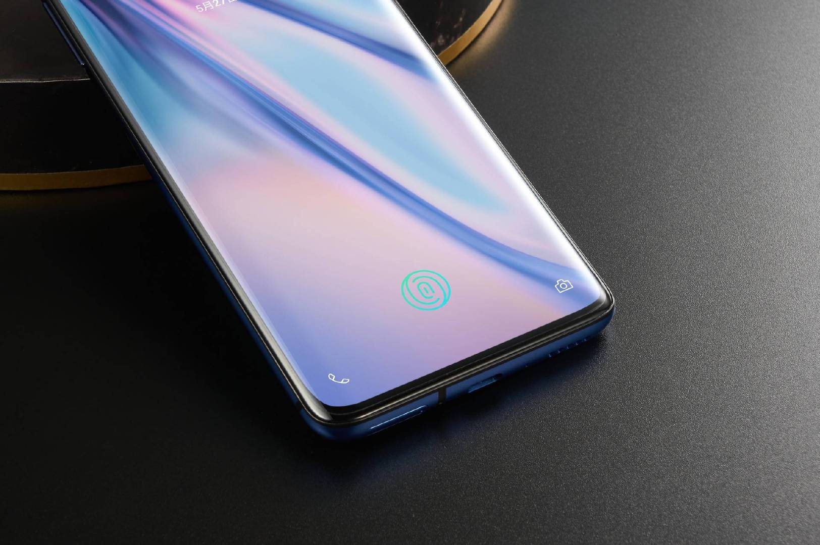 一加7pro星雾蓝图赏2k屏90hz刷新率由屏而生的极致美感