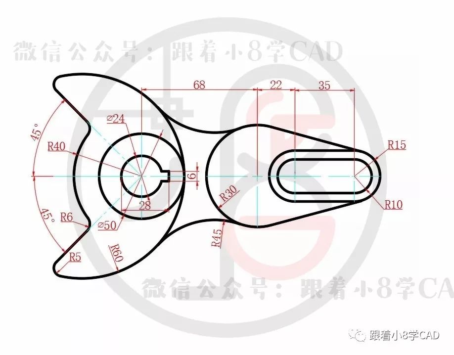 cad小练习走一波