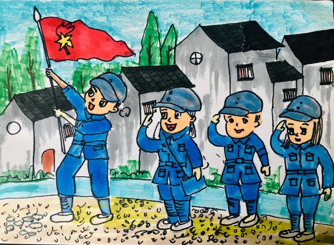 慈溪围垦文化儿童画图片