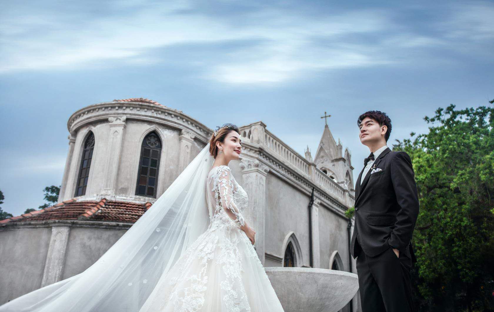 飘纱婚纱照 飘纱挑选技巧 特别仙儿