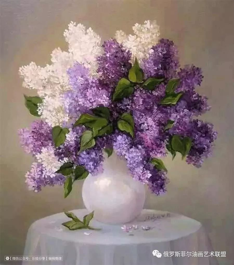 花与花瓶的静物之美中国油画家宫洪磊作品赏析