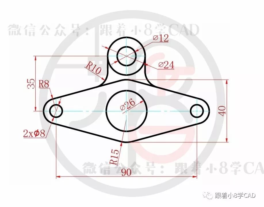 cad小练习走一波