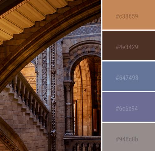 一组实用配色方案建筑风