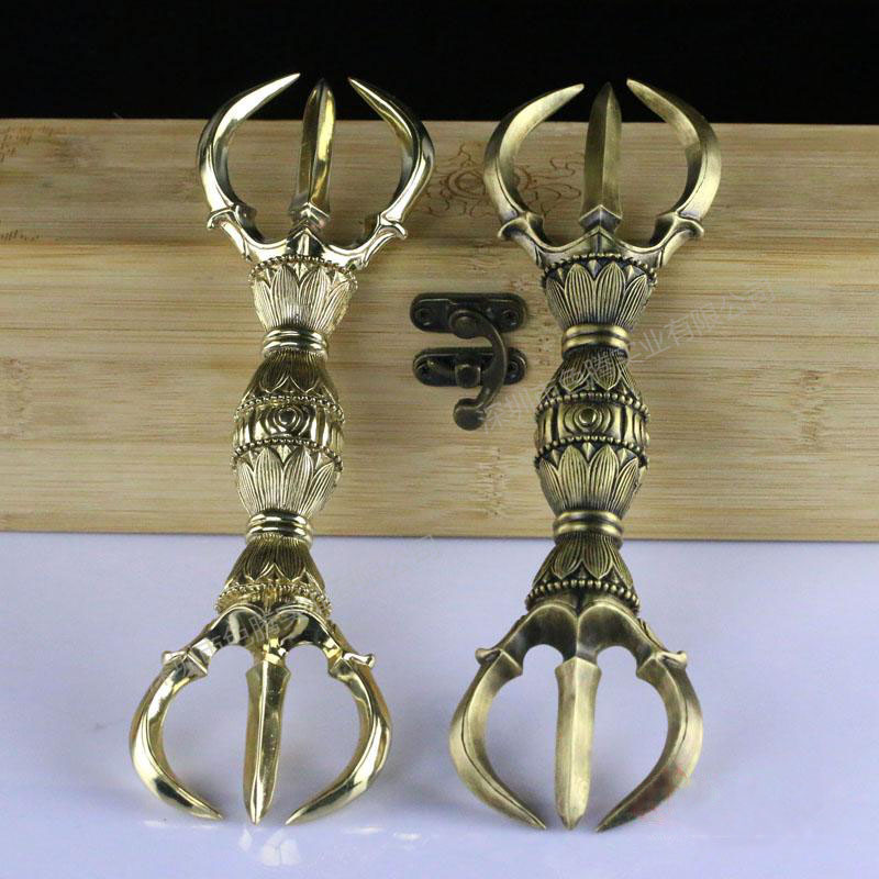 三股金刚杵三股杵密教法器三股杵唐密法器