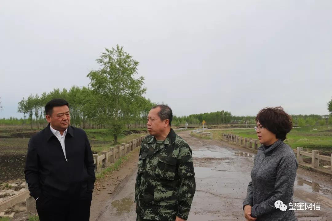 县委副书记,县长赵铁雨,副县长王淑谧,水务局等有关部门负责同志陪同