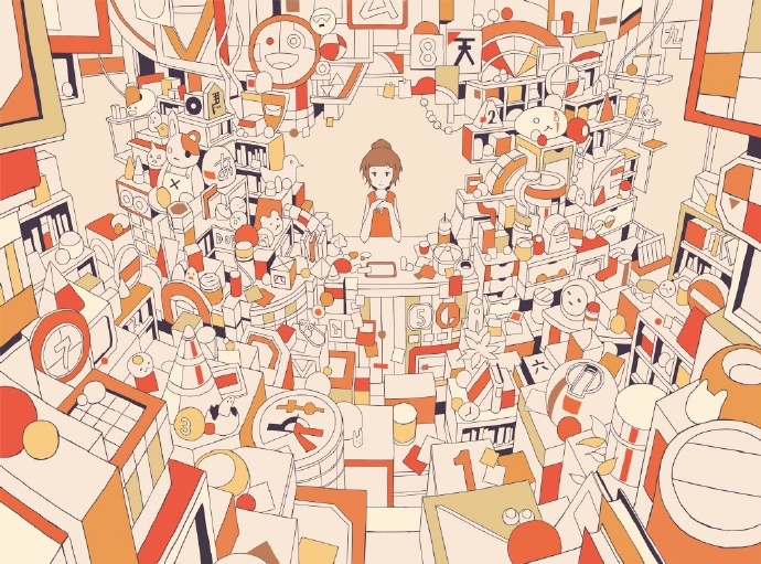 密密麻麻来自插画师へびつかい的作品王氏教育