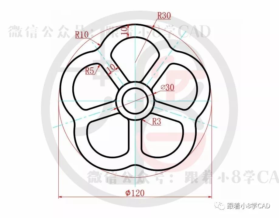 cad小练习走一波