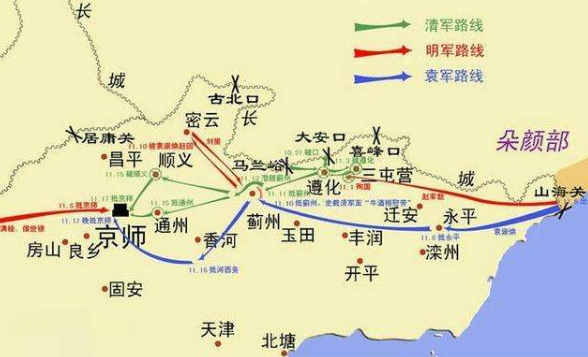 1626年,袁崇焕率部取得宁远大捷,此为以少胜多的著名案例.