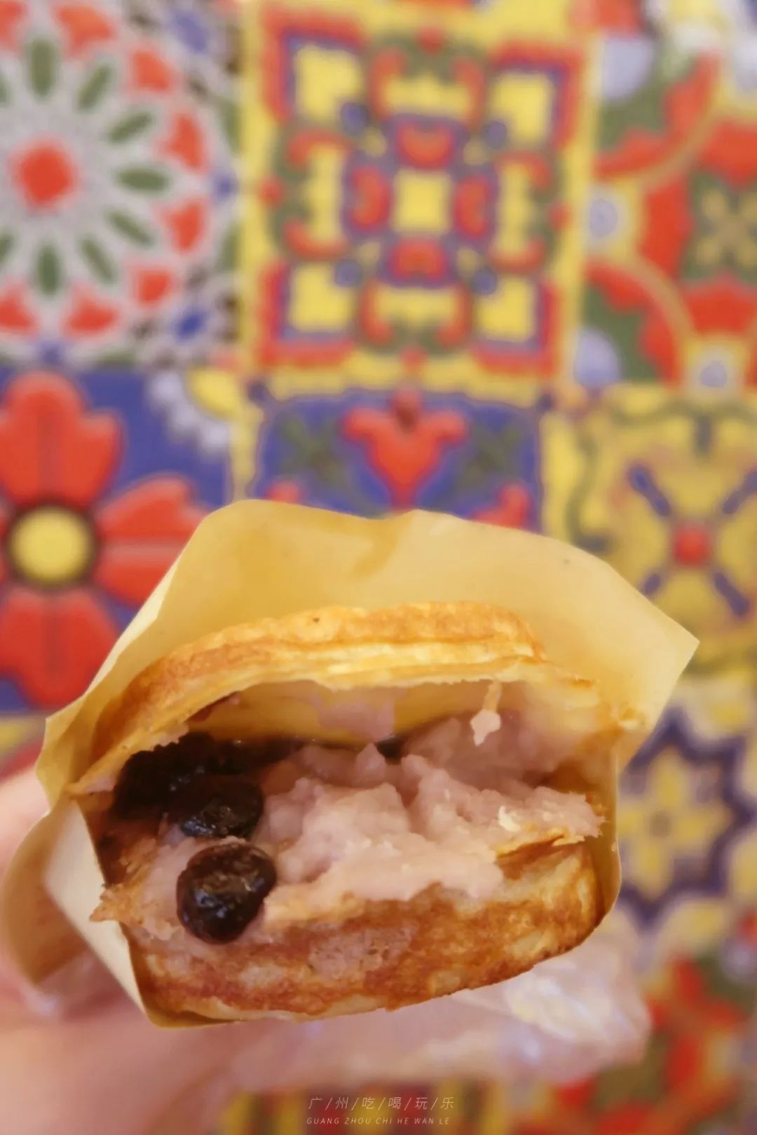 100块横扫龙洞美食街芋泥奶茶车轮饼仙豆糕扶墙出