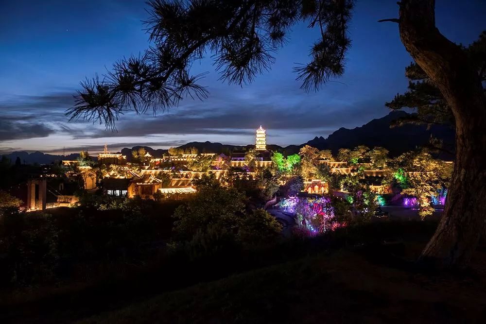 满天繁星 凉爽夏夜 王屋老街夜色美
