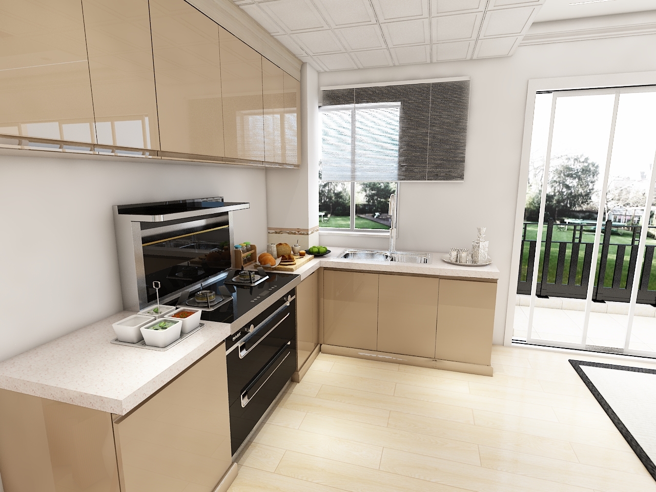 1/ 12 美炊集成灶开放式厨房效果 美炊集成灶开放式厨房效果 美炊集成