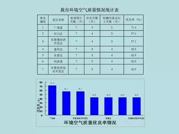 小学生空气质量统计表图片