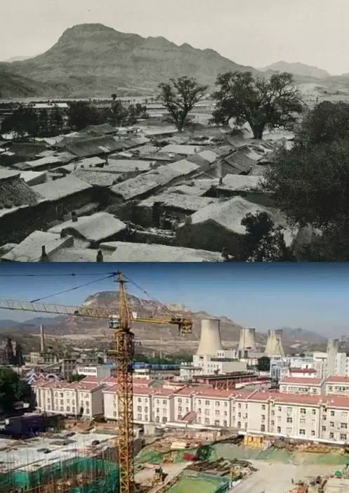 弥足珍贵的画面下花园的百年对比找一找您能认得几个676767